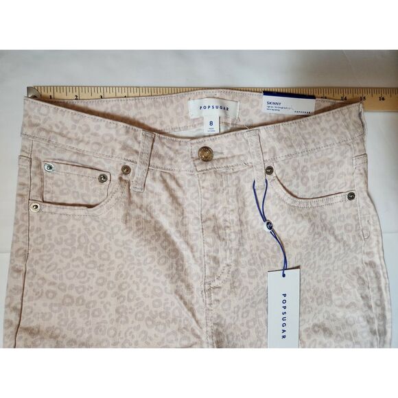 POPSUGAR Leopard Skinny Pants – High Rise, Women’s Size 8, Stretch Fit - Picture 5 of 8